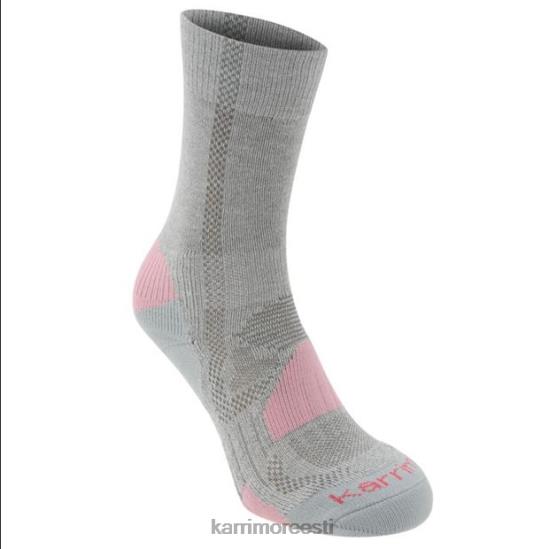 juunior Karrimor hall/roosa käimissokk 2 pakk Riietus 4ZHPN117