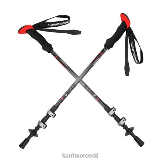 mehed Karrimor must/punane süsinikust jalutuskepid tarvikud 4ZHPN202