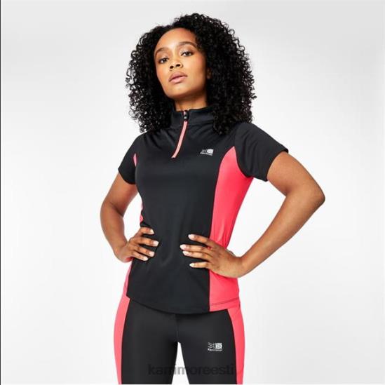 naised Karrimor must/roosa neljandiku lukuga lühikeste varrukatega T-särk Riietus 4ZHPN18