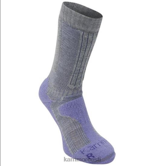 naised Karrimor hall/lilla meriinokiust keskmise raskusega kõndimissokid tarvikud 4ZHPN121